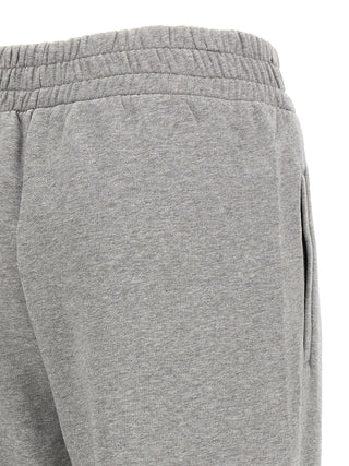 Off-White Gray Cotton Joggers (Workout Pants)