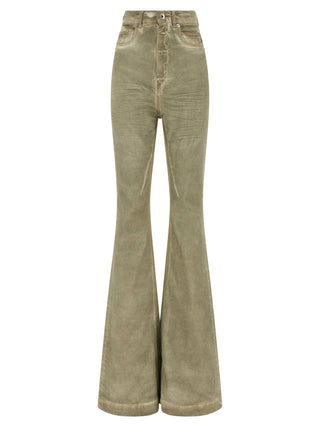 DRKSHDW Beige Cotton Bootcut Jeans