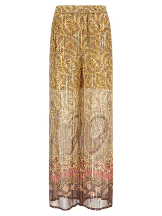 Valentino Garavani Multicolor Silk Casual Pants