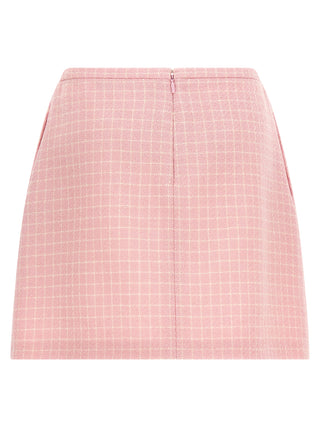 Versace Multicolor Virgin Wool Long Skirt