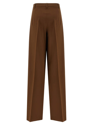 Max Mara Brown Virgin Wool Casual Pants