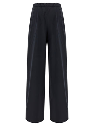 Max Mara Blue Virgin Wool Casual Pants