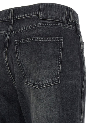 Armarium Black Cotton Straight-Leg Jeans