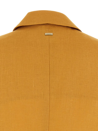 Herno Multicolor Linen Sleeveless Jacket