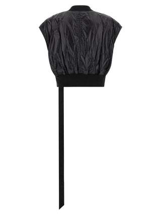 DRKSHDW Black Nylon Sleeveless Jacket