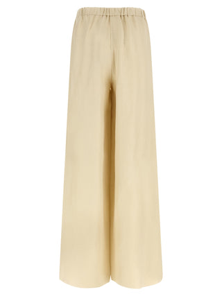 Max Mara Beige Linen Casual Pants