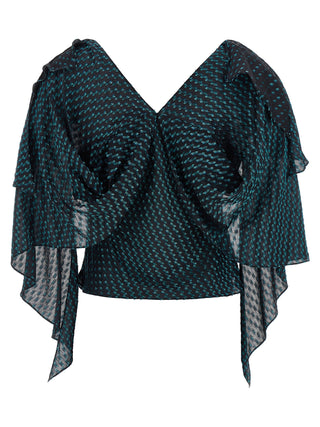 Kiko Kostadinov Blue Modal Blouse