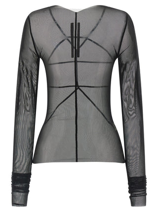 Rick Owens Black Nylon Cardigan