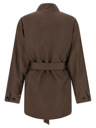 Kiton Brown Polyamide Blazer
