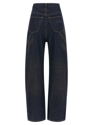 MM6 Maison Margiela Blue Cotton High-Waisted Jean
