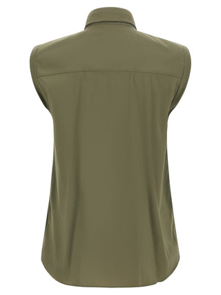 Brunello Cucinelli Bicolor Cotton Blouse