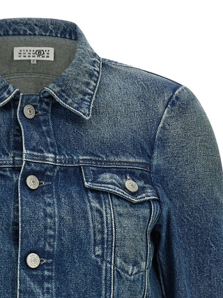 MM6 Maison Margiela Blue Cotton Denim Jacket