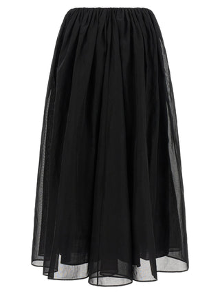 Brunello Cucinelli Black Cotton Mini Skirt