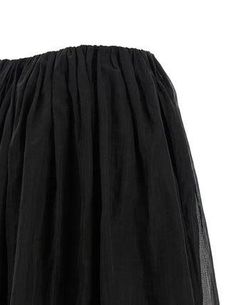 Brunello Cucinelli Black Cotton Mini Skirt