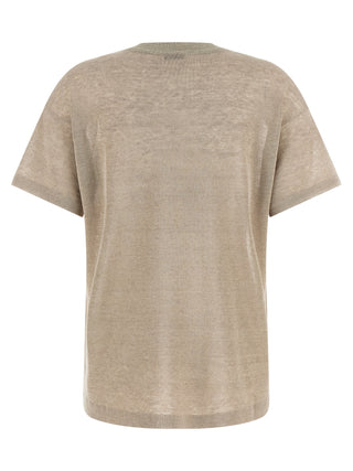 Brunello Cucinelli Beige Linen Cardigan