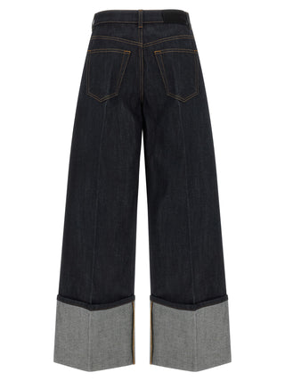 Givenchy Blue Cotton Flared Jeans