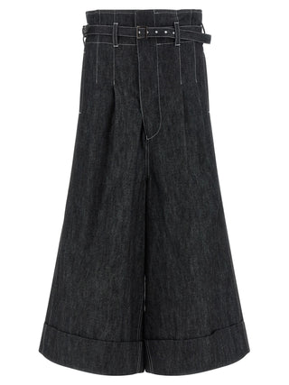 Junya Watanabe Black Cotton Bermuda Shorts