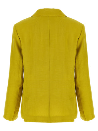 'S Max Mara Bicolor Linen Blazer