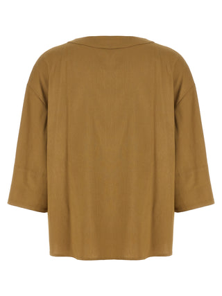 Max Mara Beige Linen Blouse