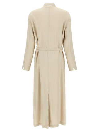 Max Mara Beige Linen Long Dress