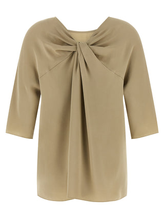 Max Mara Beige Silk Blouse