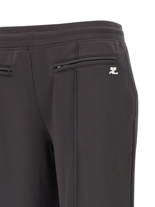 Courrèges Gray Polyester Joggers (Workout Pants)