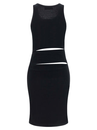 Coperni Black Organic Cotton Short Dress