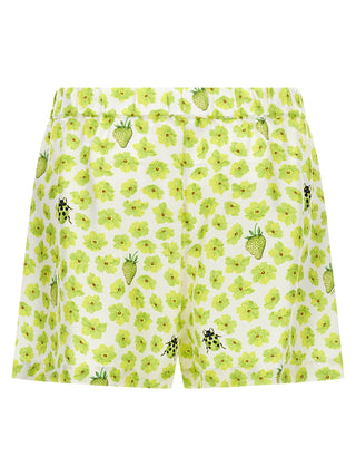 Versace Multicolor Silk Bermuda Shorts