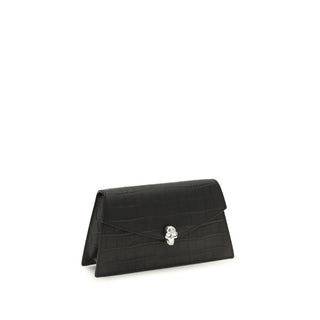 Alexander McQueen Black Calf Leather Bos Taurus Shoulder Bag