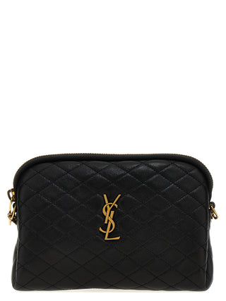 Saint Laurent Black Lamb Leather Crossbody Bag