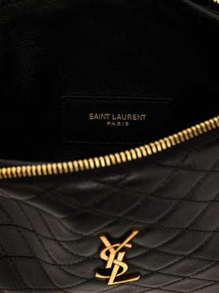 Saint Laurent Black Lamb Leather Crossbody Bag