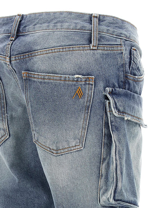 The Attico Blue Cotton Jeans Denim