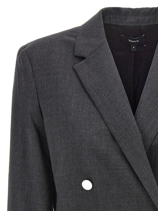 Theory Gray Wool Blazer