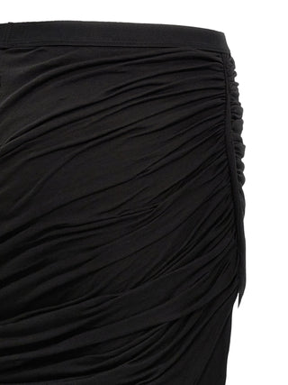 DRKSHDW Black Cotton Mini Skirt