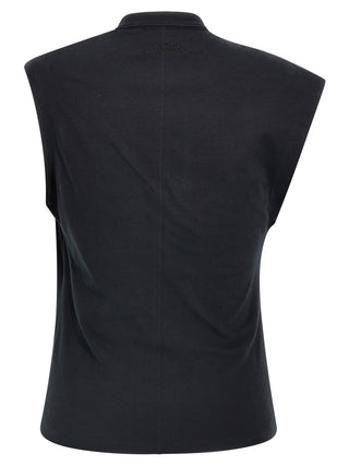 Isabel Marant Black Cotton Sleeveles T-Shirt