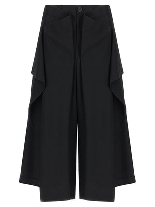 Issey Miyake Black Wool Casual Pants