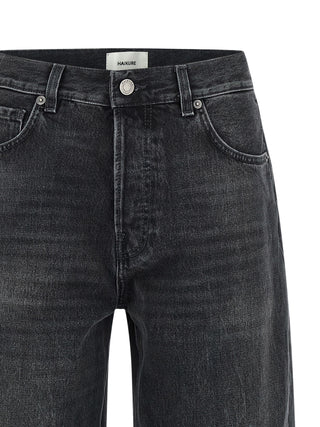 Haikure Black Cotton High-Waisted Jean