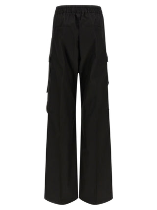 Rick Owens Black Cotton Cargo Pants