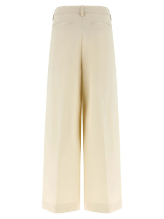 THELATEST White Cotton Casual Pants