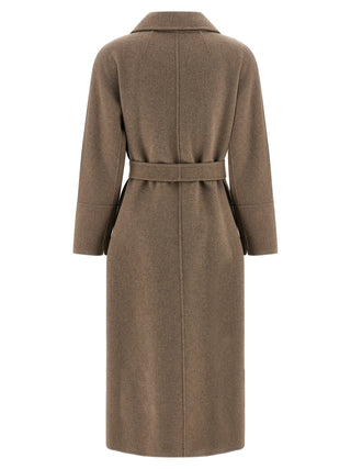 'S Max Mara Brown Virgin Wool Coat