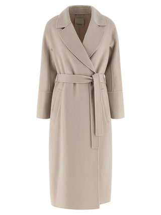 'S Max Mara Beige Virgin Wool Coat