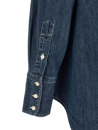 Polo Ralph Lauren Blue Cotton Blouse