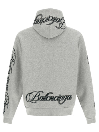 Balenciaga Gray Cotton Sweatshirt