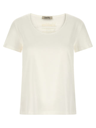 'S Max Mara White Cotton T-Shirt