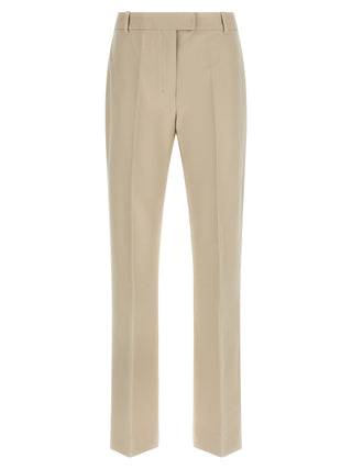 'S Max Mara Beige Cotton Cropped Pants