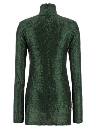 Norma Kamali Bicolor Polyester Short Dress