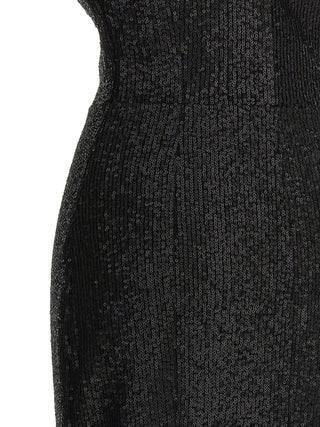 Norma Kamali Black Polyester Long Dress