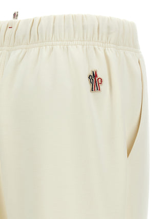Moncler Grenoble White Polyester Joggers (Workout Pants)