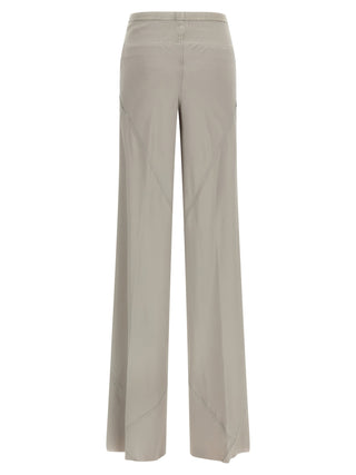 Rick Owens Gray Acetate Flared Pants