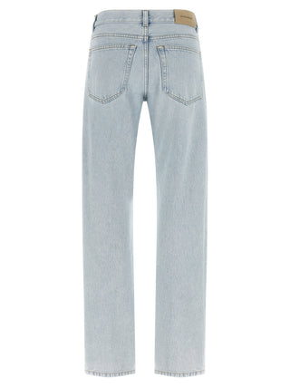Givenchy Blue Cotton Straight-Leg Jeans